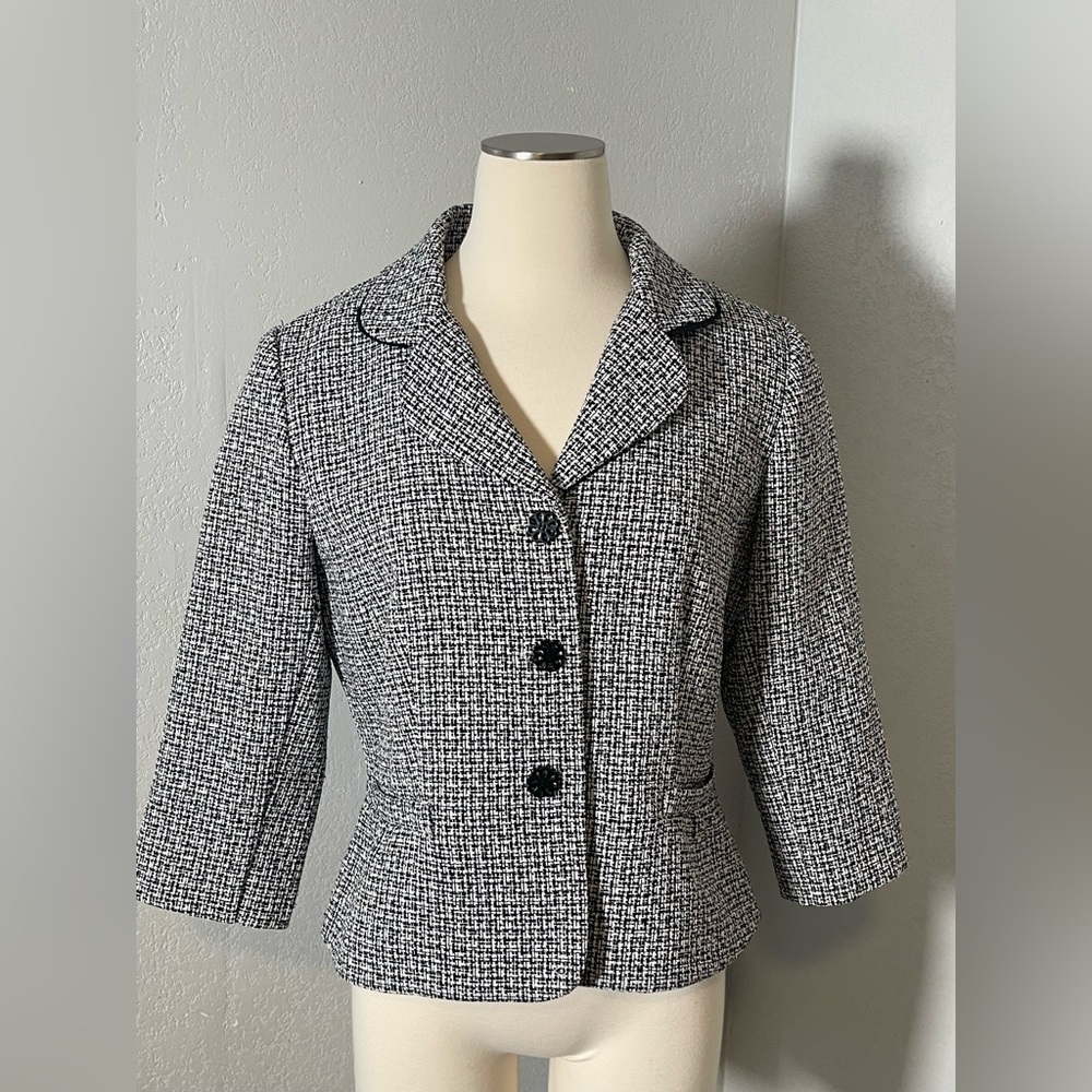 Studio I Monochrome Tweed Blazer